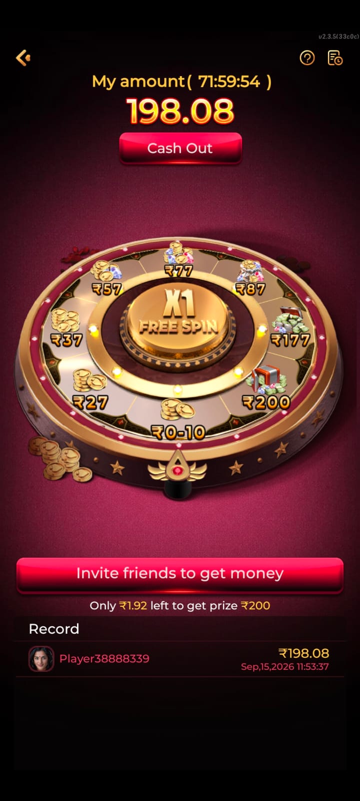 RK 777 Game free spin wheel
